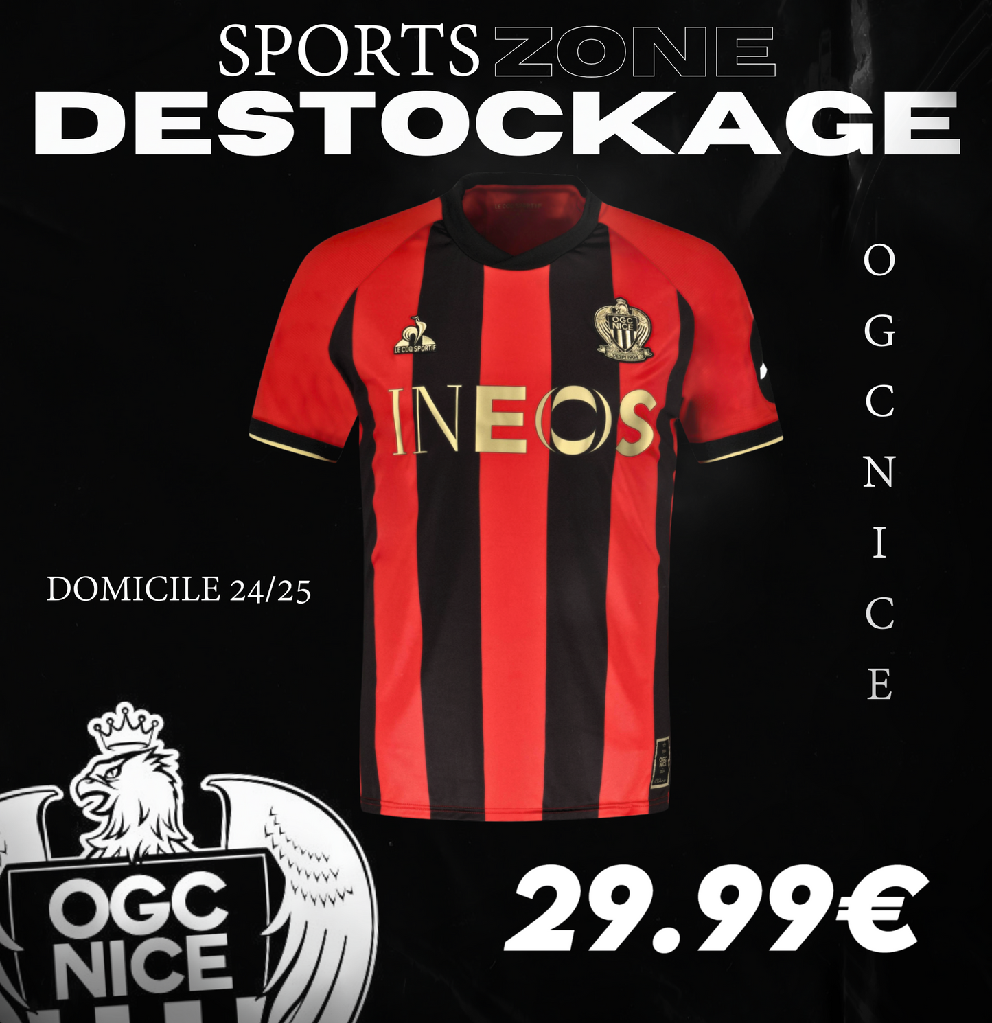 Maillot OGC NICE Domicile Stadium 24/25