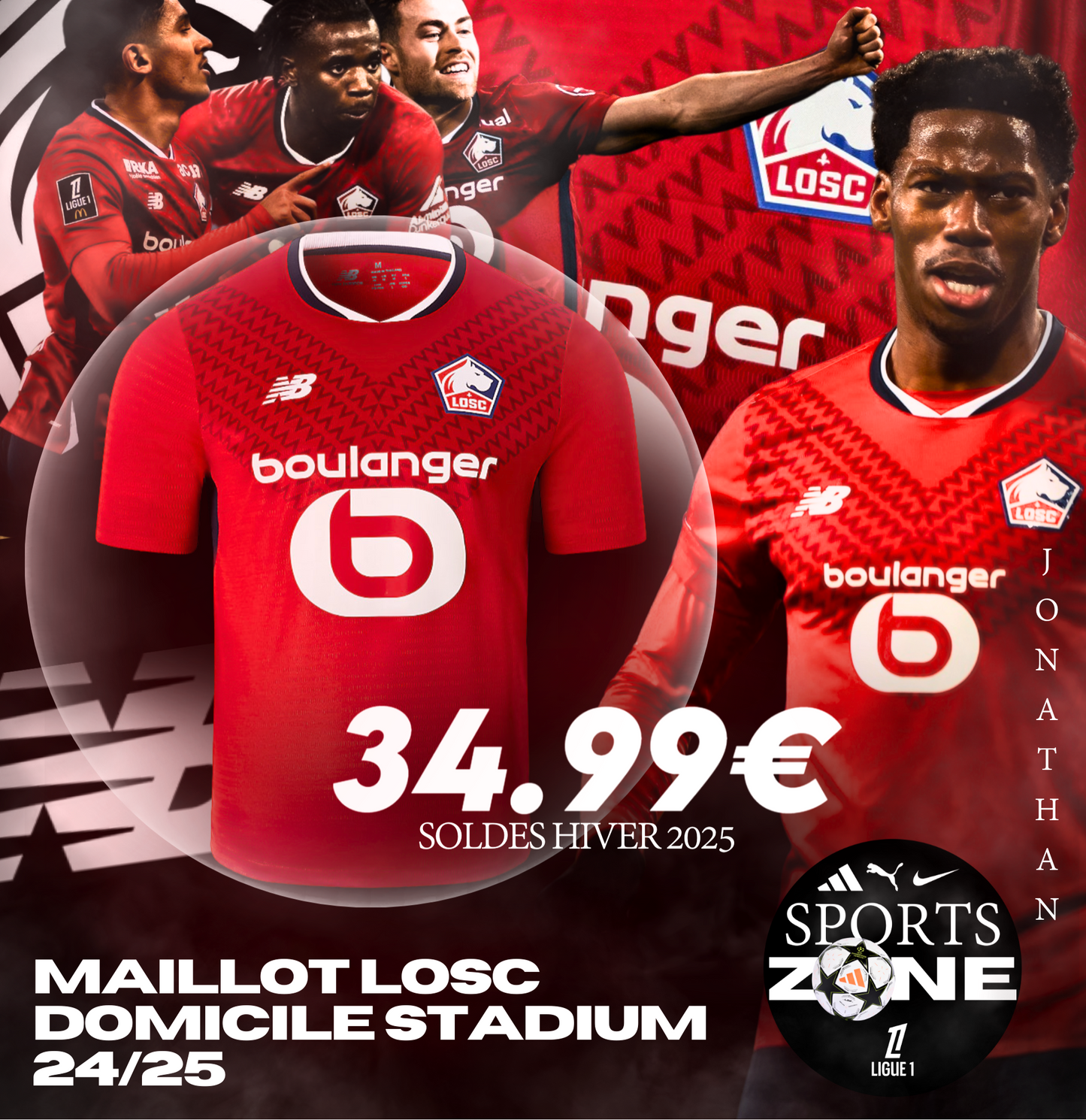 Maillot LOSC Domicile Stadium 24/25