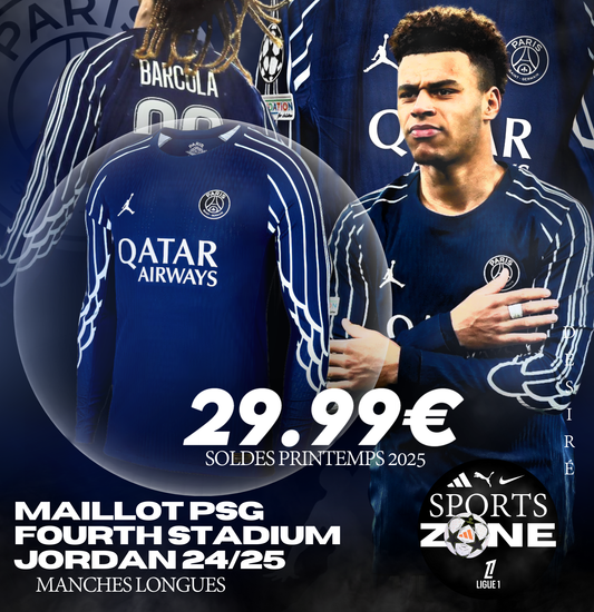 Maillot PSG Fourth Stadium Jordan 24/25 - Manches longues