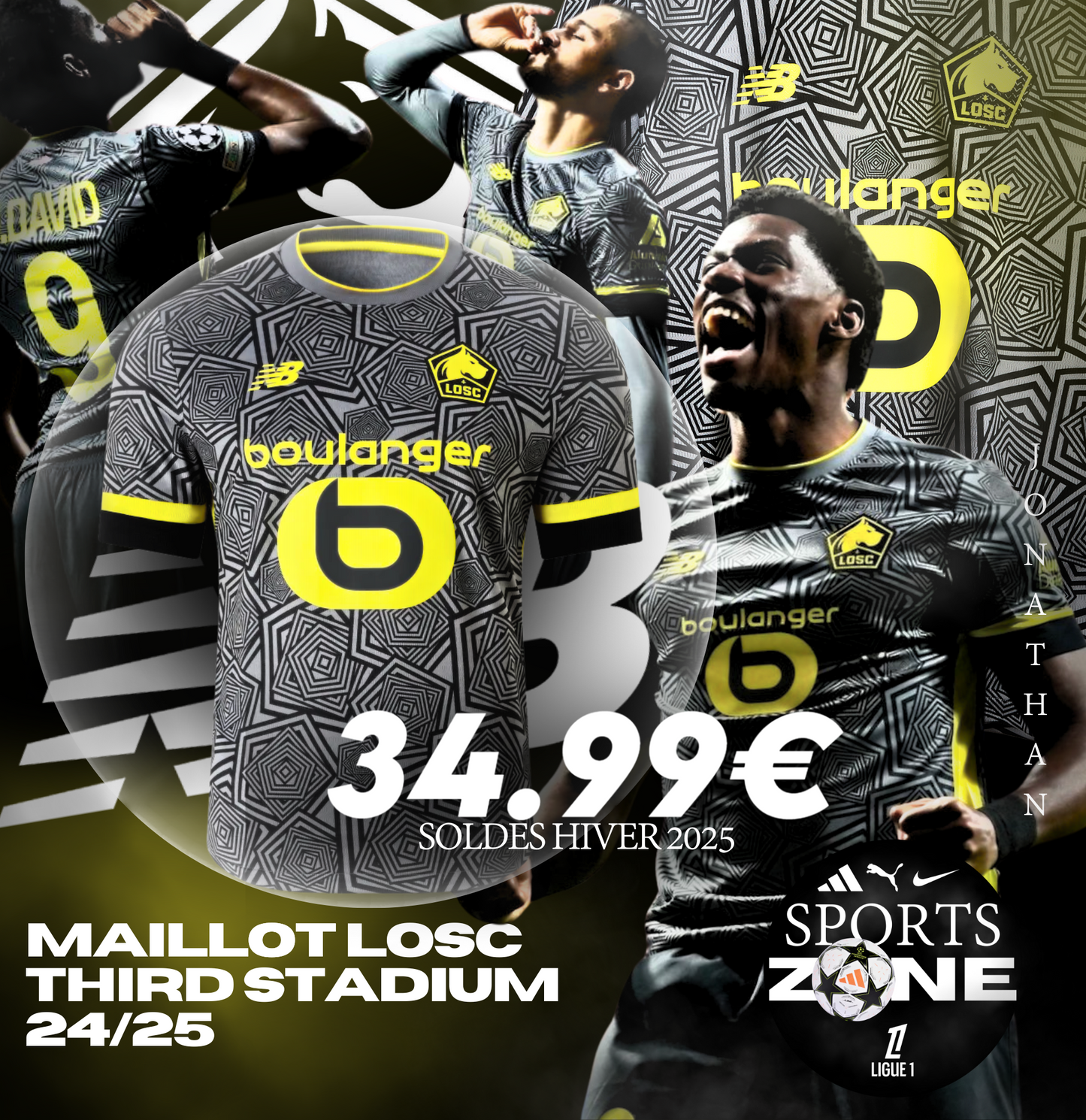 Maillot LOSC Third Stadium 24/25